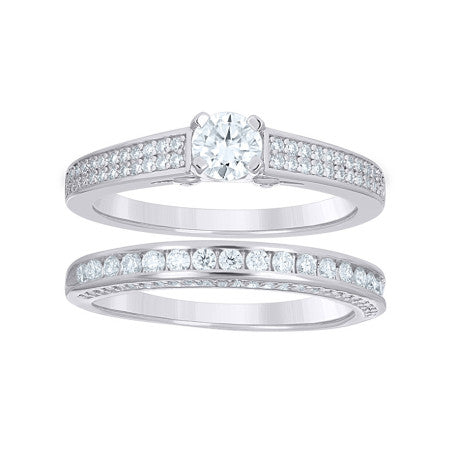 925 Sterling Silver Cz Ring S5-S10
