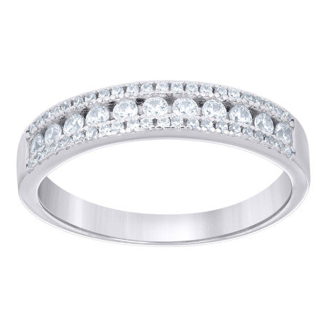 925 Sterling Silver Cz Ring S5-S10