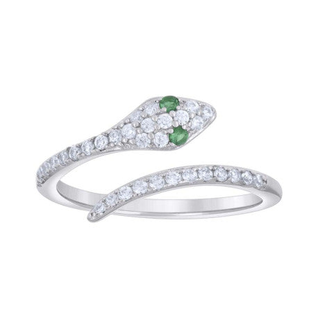 925 Sterling Silver Cz Ring S5-S8