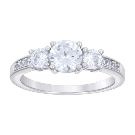 925 Sterling Silver Cz Ring S5-S9