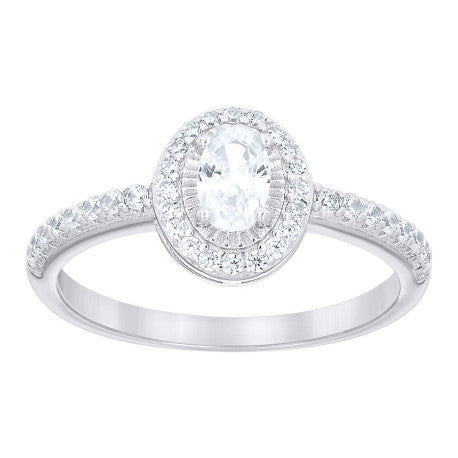 925 Sterling Silver Cz Ring S5-S9