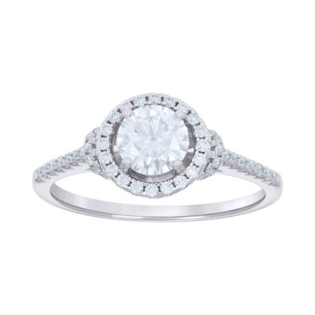925 Sterling Silver Cz Ring S5-S9