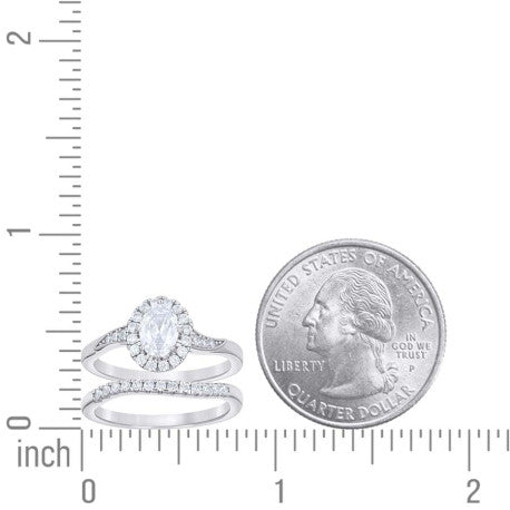 925 Sterling Silver Cz Ring S6-S10