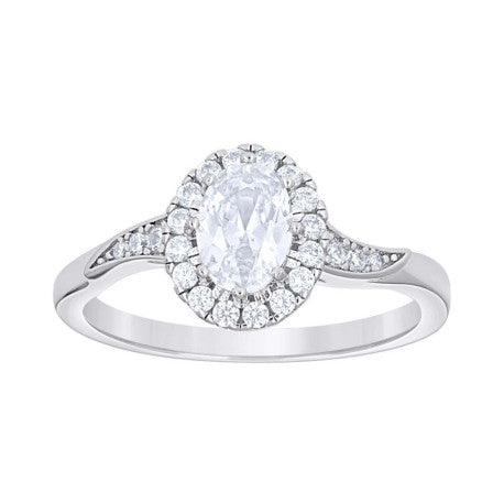 925 Sterling Silver Cz Ring S6-S10