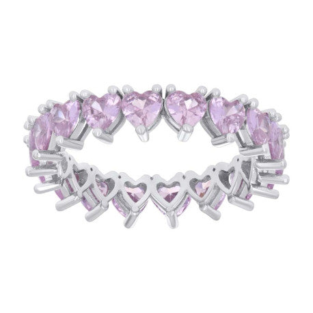 925 Sterling Silver Cz Ring S6-S10