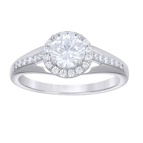 925 Sterling Silver Cz Ring S6-S10