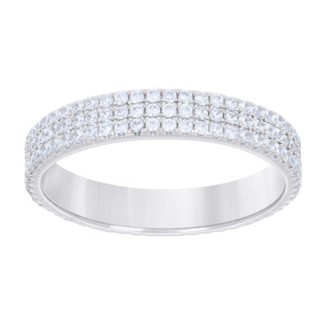 925 Sterling Silver Cz Ring S6-S10