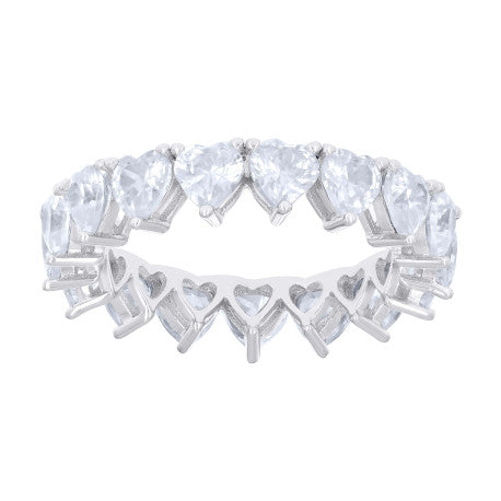 925 Sterling Silver Cz Ring S6-S10