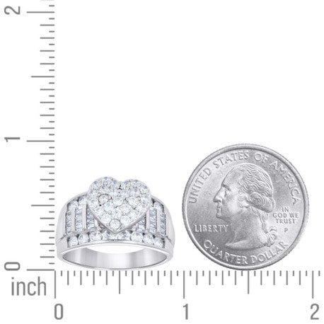 925 Sterling Silver Cz Ring S6-S10