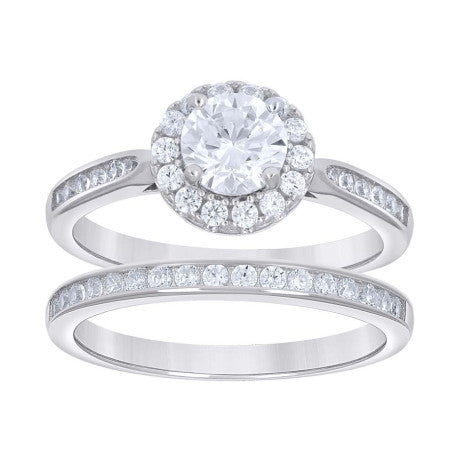 925 Sterling Silver Cz Ring S6-S10