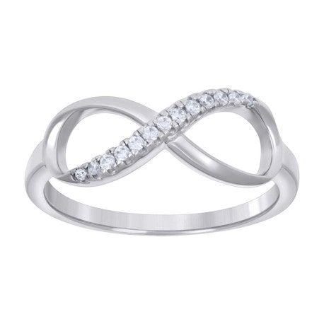 925 Sterling Silver Cz Ring S6-S10