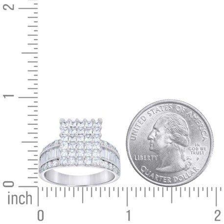 925 Sterling Silver Cz Ring S6-S10