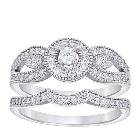 925 Sterling Silver Cz Ring S6-S10