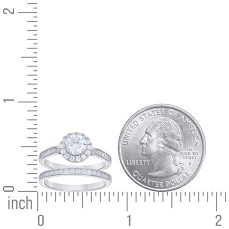 925 Sterling Silver Cz Ring S6-S10