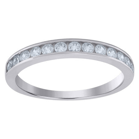 925 Sterling Silver Cz Ring S6-S8