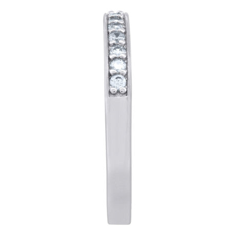 925 Sterling Silver & Cz Ring S6-S9
