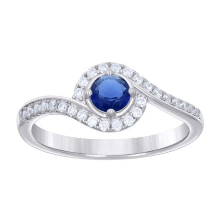 925 Sterling Silver Cz Ring S6-S9