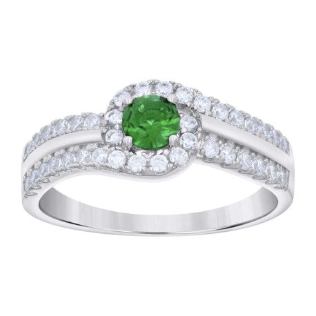 925 Sterling Silver Cz Ring S6-S9
