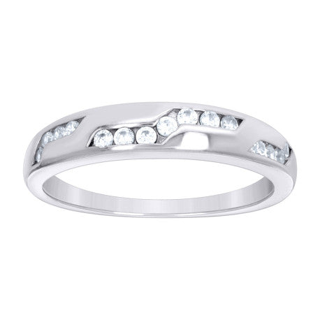 925 Sterling Silver Cz Ring S6-S9