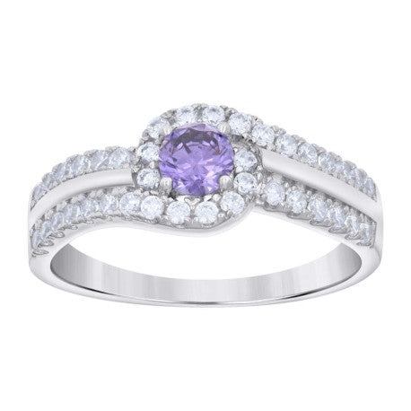 925 Sterling Silver Cz Ring S6-S9