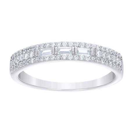 925 Sterling Silver Cz Ring S6-S9
