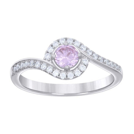 925 Sterling Silver Cz Ring S6-S9