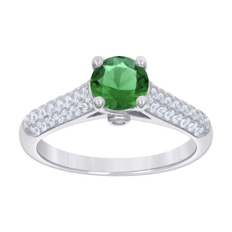 925 Sterling Silver Cz Ring S6-S9