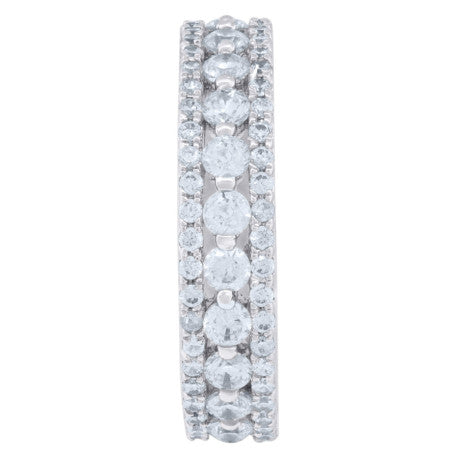 925 Sterling Silver & Cz Ring S6-S9