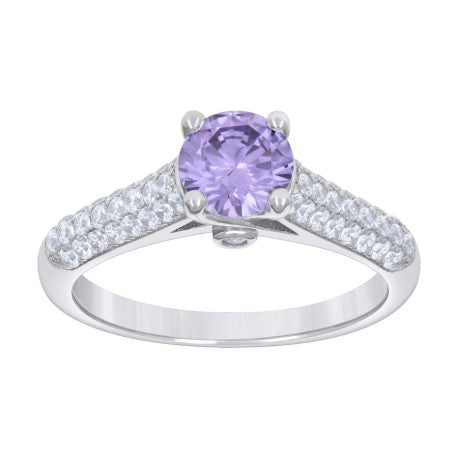 925 Sterling Silver Cz Ring S6-S9