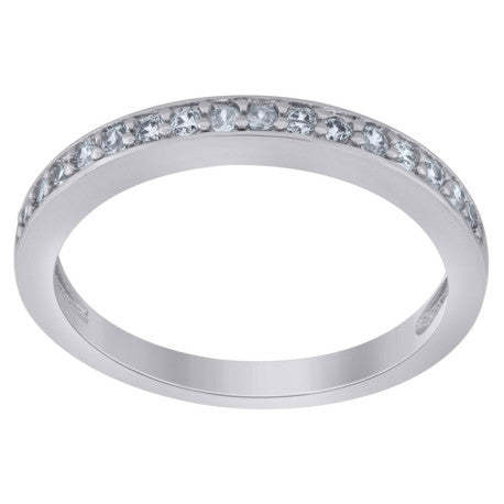 925 Sterling Silver & Cz Ring S6-S9