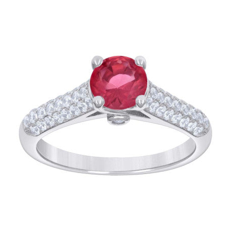 925 Sterling Silver Cz Ring S6-S9