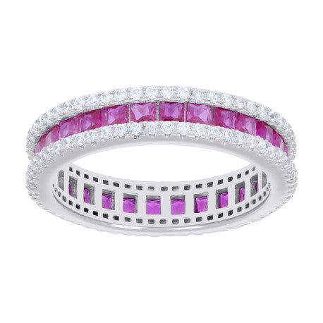 925 Sterling Silver Cz Ring S6-S9