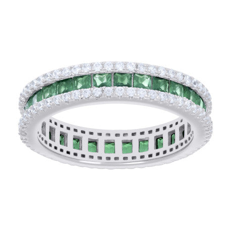 925 Sterling Silver Cz Ring S6-S9