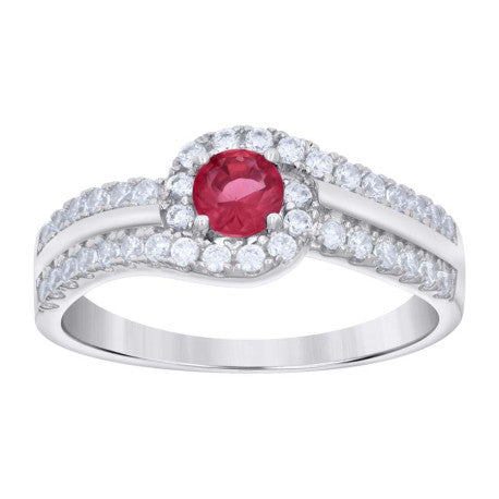 925 Sterling Silver Cz Ring S6-S9
