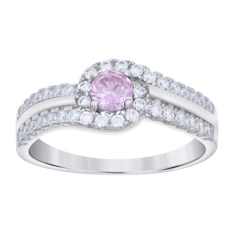 925 Sterling Silver Cz Ring S6-S9