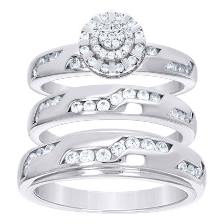 925 Sterling Silver Cz Ring S6-S9