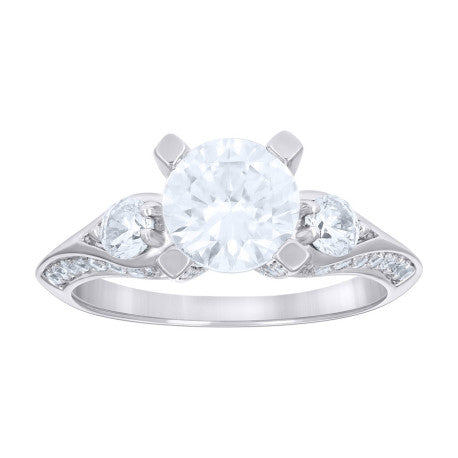 925 Sterling Silver Cz Ring S6-S9