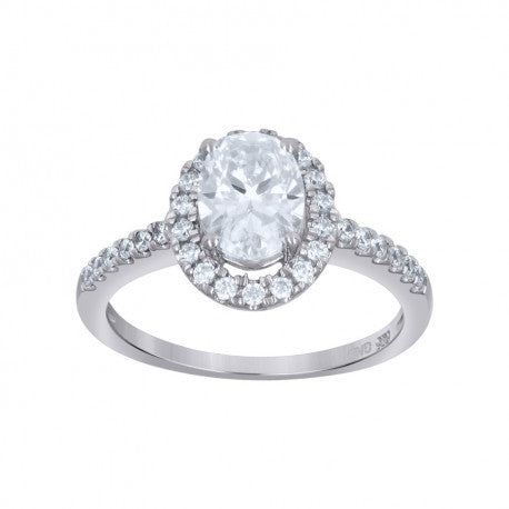 925 Sterling Silver CZ Ring S6-S9