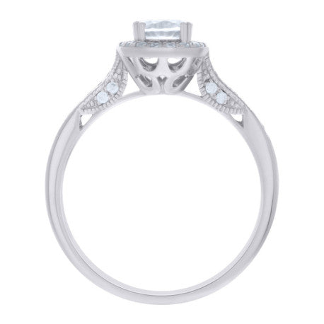 925 Sterling Silver Cz Ring S6-S9