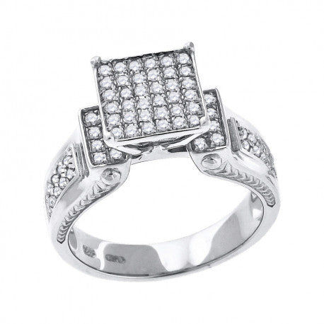 925 Sterling Silver CZ Ring S6-S9
