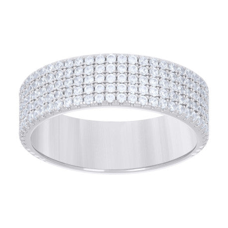 925 Sterling Silver Cz Ring S7-S12
