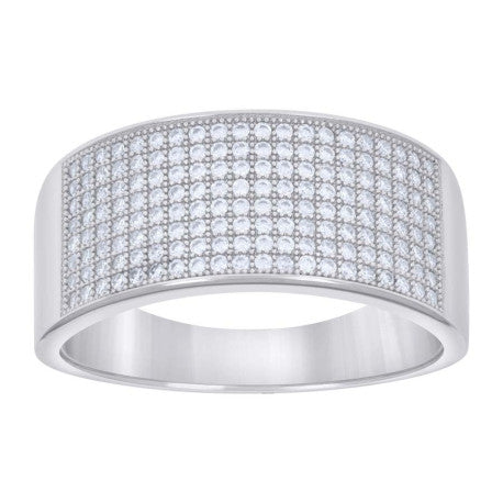 925 Sterling Silver Cz Ring S7-S12