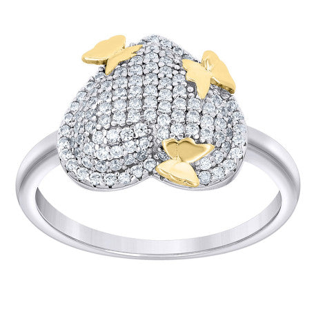 925 Sterling Silver Cz Ring S7-S9