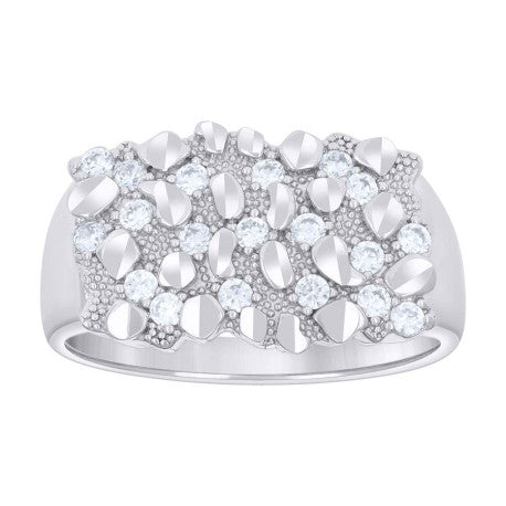 925 Sterling Silver Cz Ring S8-S13