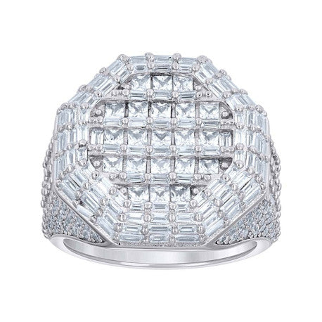 925 Sterling Silver Cz Ring S9-S12