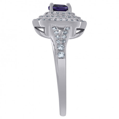 925 Sterling Silver Cz Ring
