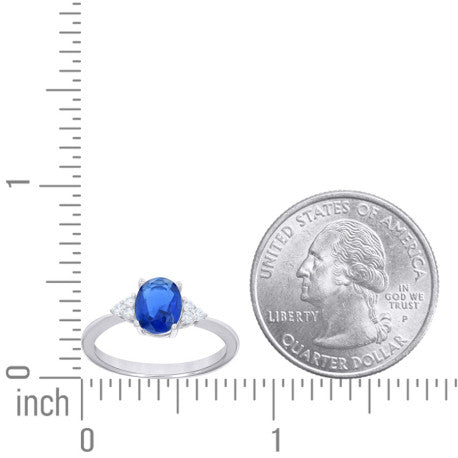 925 Sterling Silver Cz Ring