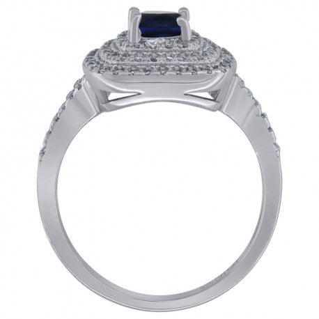 925 Sterling Silver Cz Ring