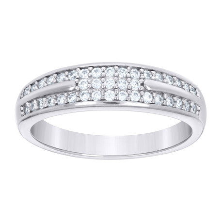 925 Sterling Silver Cz Ring