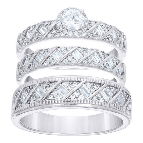 925 Sterling Silver Cz Ring